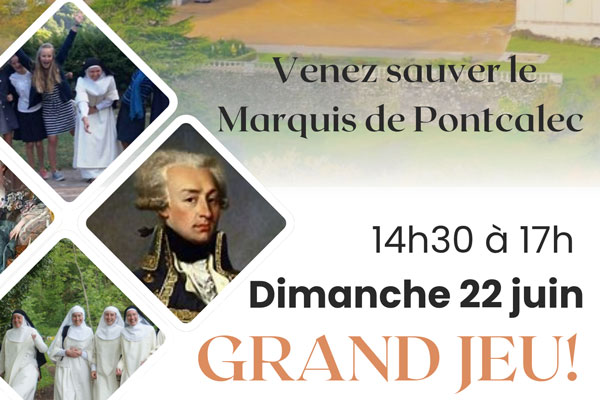 Grand jeu ! Dimanche 22 juin de 14h30 à 17h00